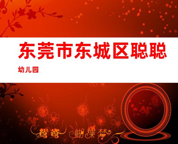 东莞市东城区聪聪幼儿园